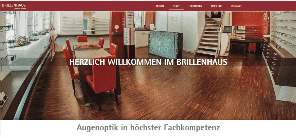 Brillenhaus Schwaigern Webseite
